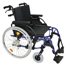 Lightweight Adjustable Aluminium Wheelchair – Foldable Manual Wheelchair