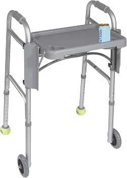 walking frame with cup holder tray - regino.com.ng Premium Folding Walker with Tray, Cup Holders & Wheels | Lightweight Walking Aid